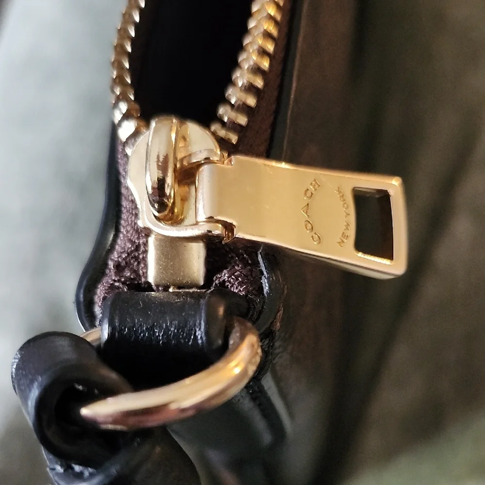 Coach Black and Brown Crossbody Bag - Picture 5 of 16